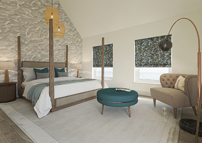 Walled Garden, Duckegg - Roman Blind - Image 6
